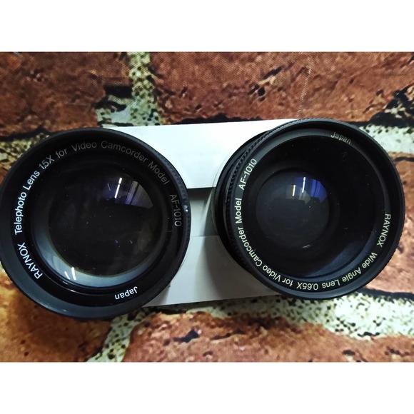 Pair of Raynox Telephoto Lenses for Video Camcorder Model AF-1010 - Picture 2 of 2